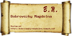 Bobrovszky Magdolna névjegykártya